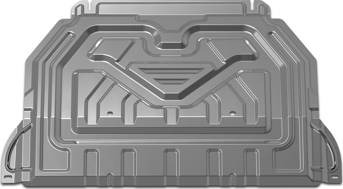 Защита АвтоБРОНЯ для картера и КПП Mitsubishi Outlander III 2012-2018 2018-2026. Артикул 333.04036.1