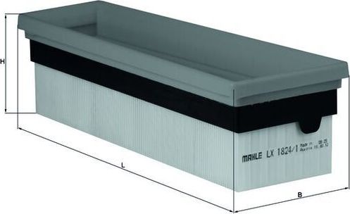 Воздушный фильтр Mahle-Knecht. Артикул LX 1824/1