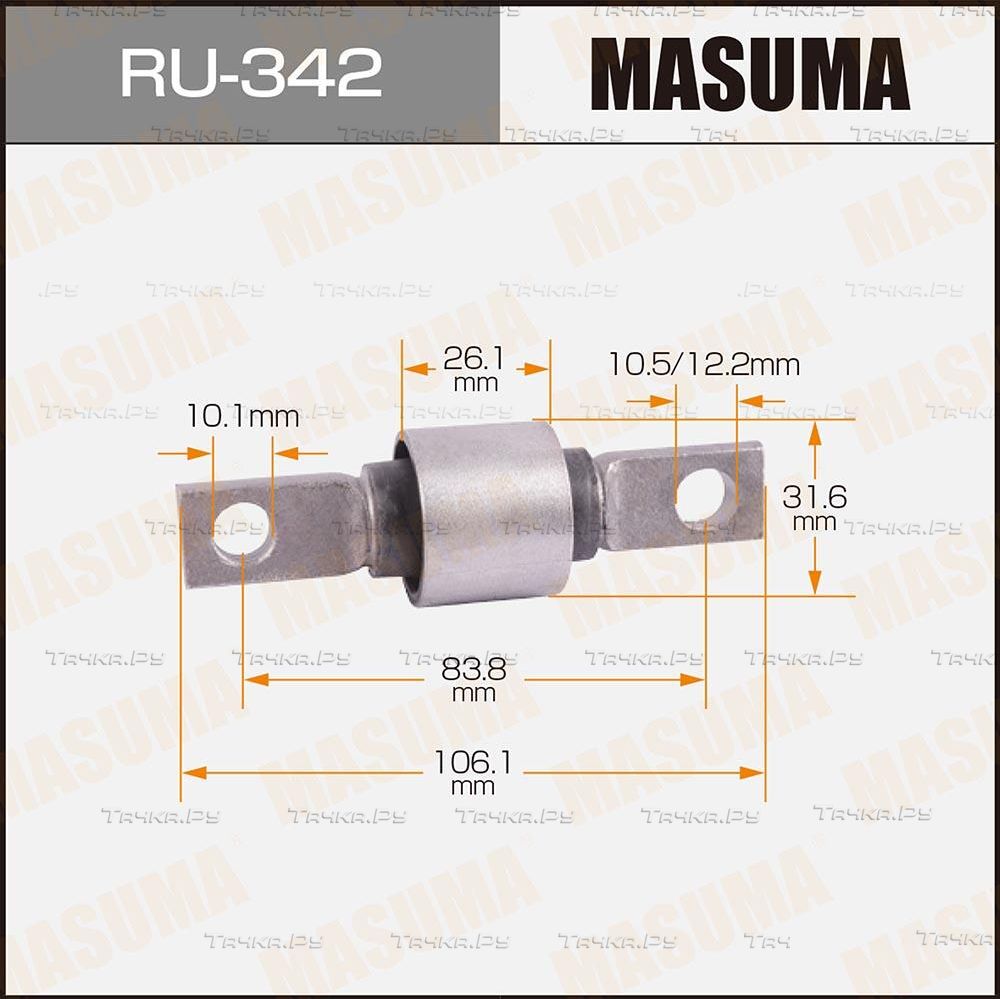 Сайлентблок заднего рычага подвески Masuma. Артикул RU-342