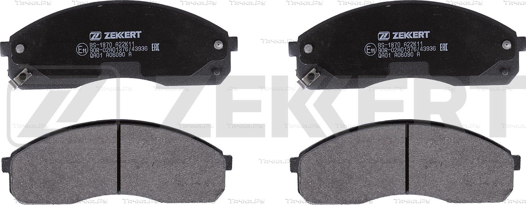 Тормозные колодки Zekkert передние для Kia Pregio I 1997-2007. Артикул BS-1870