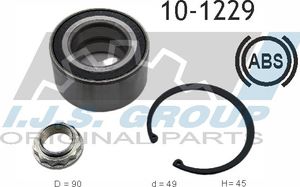 Ступичный подшипник (комплект) IJS Group передний правый/левый для BMW 5 V (E60/E61) 2004-2010. Артикул 10-1229