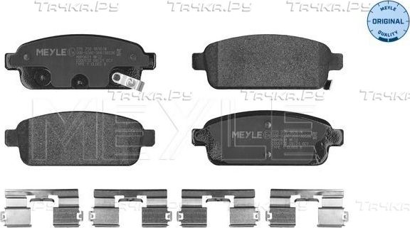 Тормозные колодки Meyle Original задние для Opel Cascada 2013-2019. Артикул 025 250 9616/W