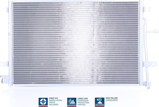 Радиатор кондиционера (конденсатор) Nissens ** FIRST FIT ** для Audi A4 II (B6) 2002-2004. Артикул 94851