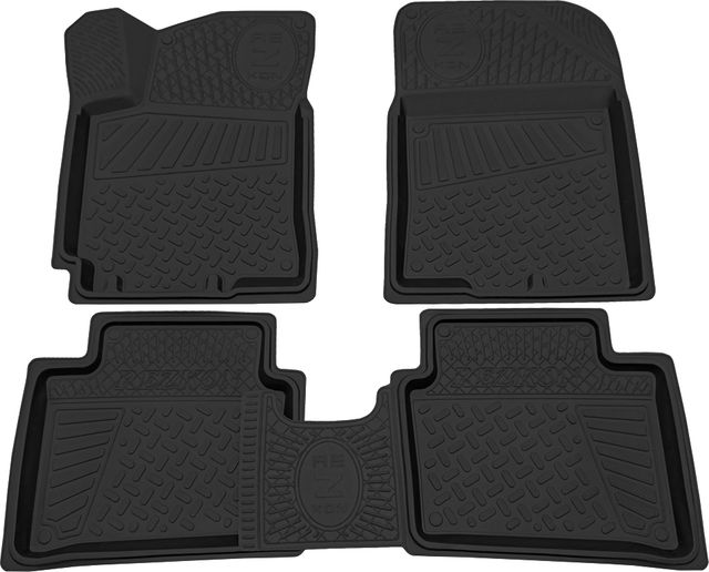 Коврики Rezkon резиновые для салона Hyundai Solaris 2010-2013. Артикул 1020050100