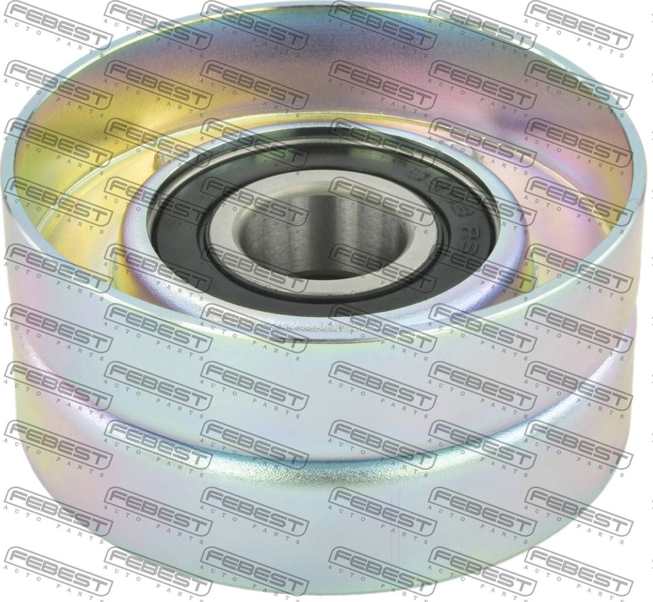 Натяжной ролик (натяжитель) приводного поликлинового ремня Febest. Артикул 2187-TKE