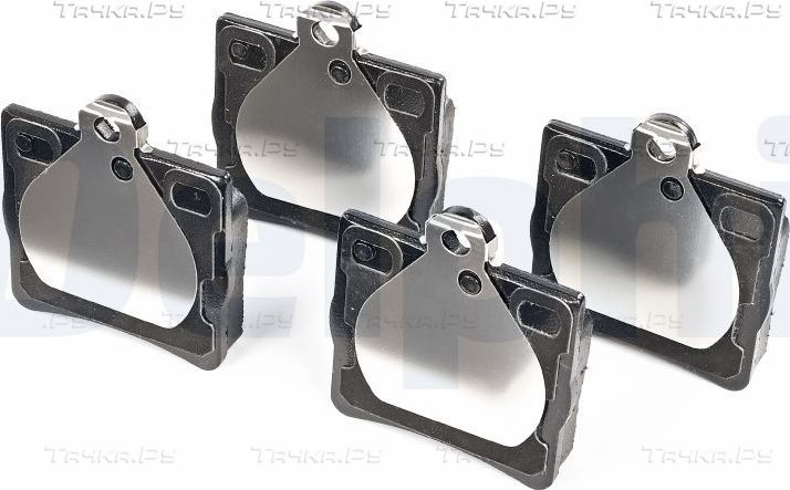 Тормозные колодки Delphi (Low-Metallic) задние для Mercedes-Benz CLK-Класс II (C209, A209) 2002-2010. Артикул LP1403