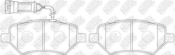 Тормозные колодки NiBK. Артикул PN0838W