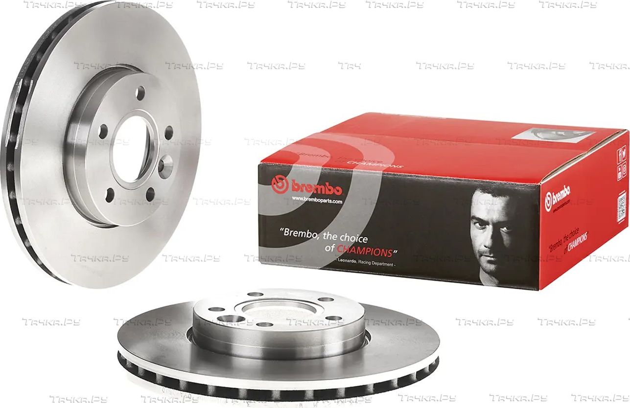 Тормозной диск Brembo передний для Volvo C30 I 2006-2012. Артикул 09.A905.10