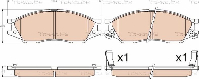 Тормозные колодки TRW. Артикул GDB3563