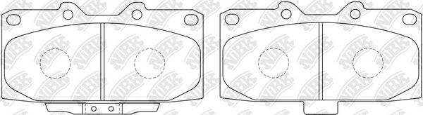 Тормозные колодки NiBK. Артикул PN7463