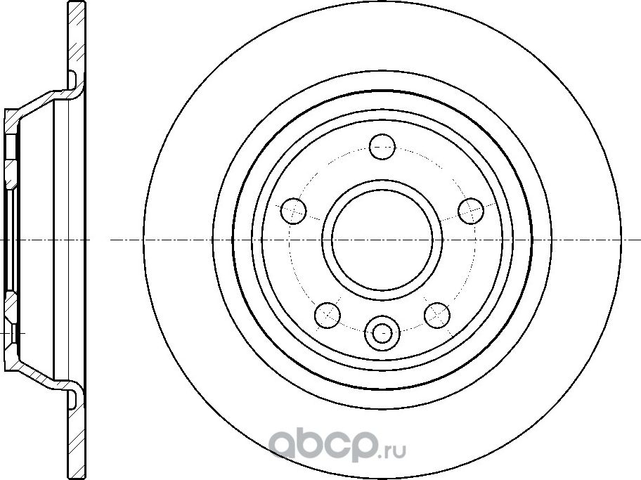 Диск тормозной (G-Brake). Артикул GR01694