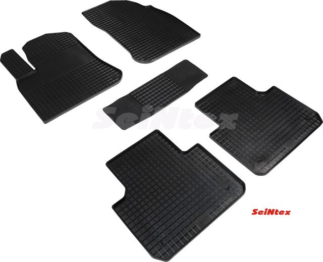 Коврики резиновые Seintex с узором сетка для салона Volkswagen Touareg III 2018-2026. Артикул 96104
