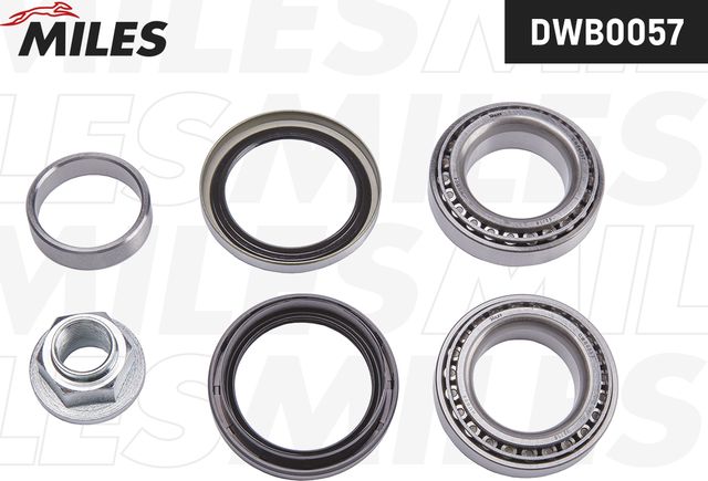 Ступичный подшипник (комплект) Miles передний для Daewoo Matiz I 1998-2015. Артикул DWB0057