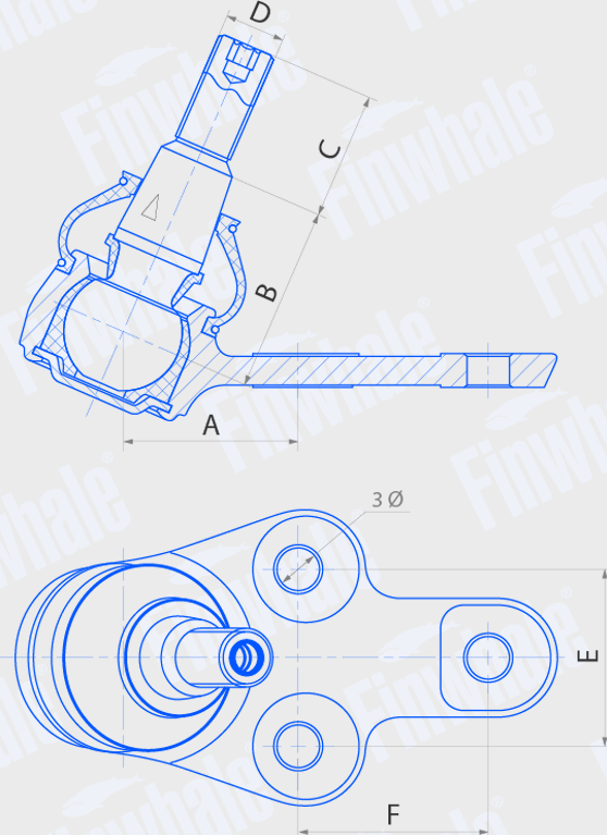 Шаровая опора Finwhale. Артикул BJ503