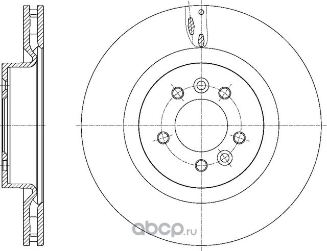 Диск тормозной вентилируемый (G-Brake). Артикул GR21845