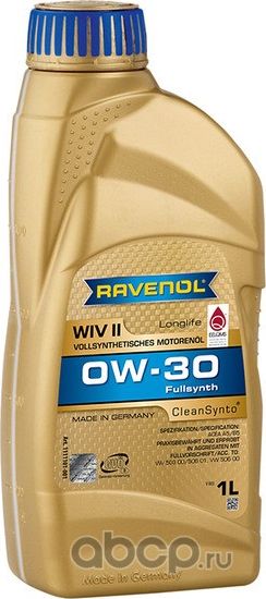 Моторное масло RAVENOL WIV II SAE 0W-30 (1л) new Ravenol. Артикул 1111101001