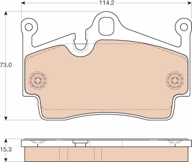 Тормозные колодки TRW. Артикул GDB1961