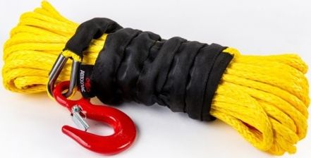 Трос синтетический Автоспас 9,4 мм/24 м с коушем, с крюком. Артикул W1515