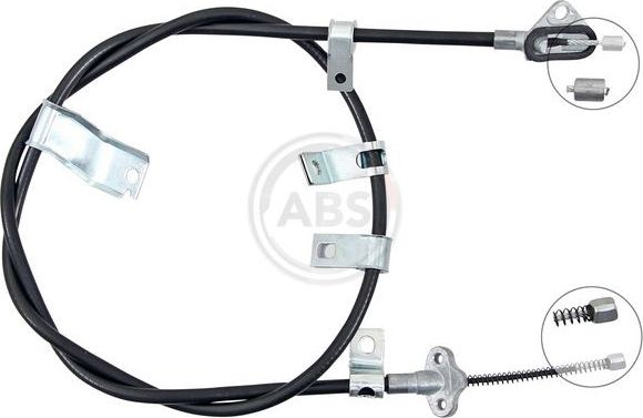 Трос ручника (тросик ручного тормоза) ABS задний левый для Daihatsu Trevis 2006-2011. Артикул K14133