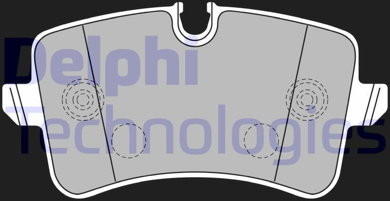 Тормозные колодки Delphi (Low-Metallic). Артикул LP2226