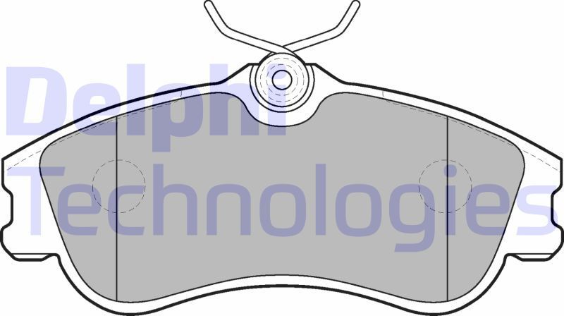 Тормозные колодки Delphi (Low-Metallic). Артикул LP1624