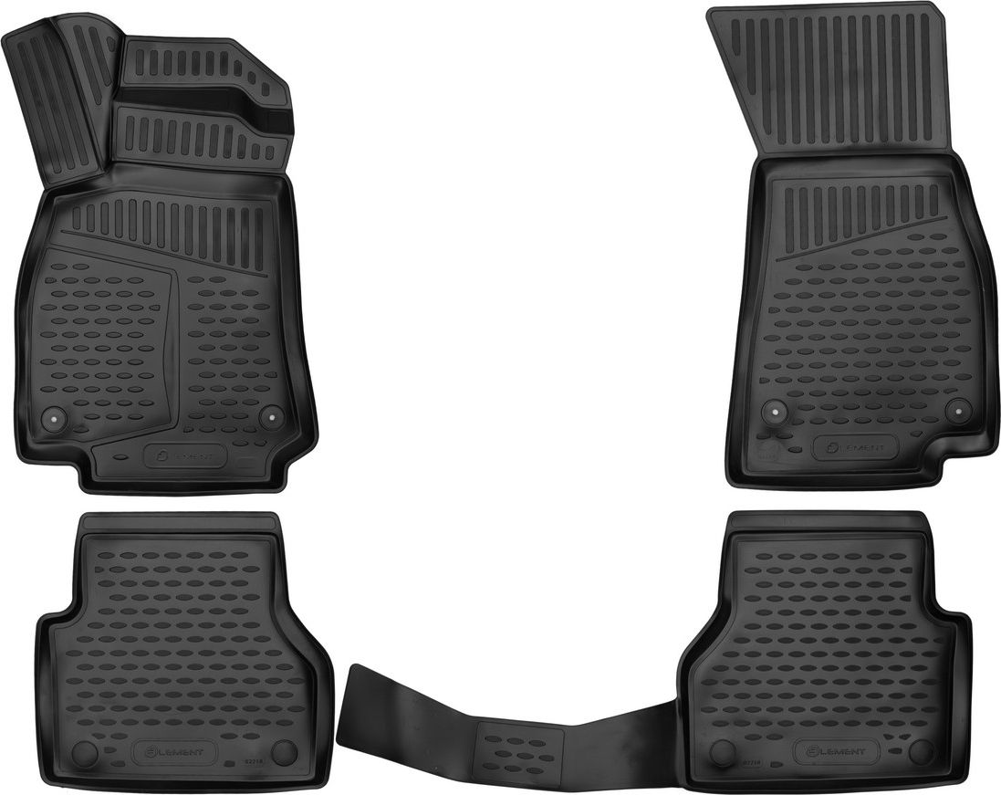 Коврики Element 3D для салона Audi A6 C8 (включая Allroad) универсал 2018-2026. Артикул ELEMENT3DA58925210k