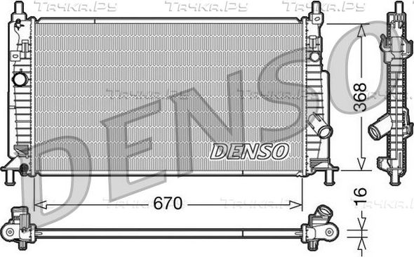 Радиатор охлаждения двигателя Denso (алюминий). Артикул DRM44020