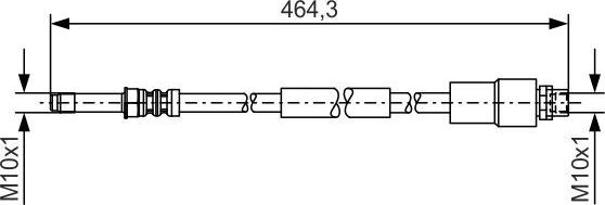 Тормозной шланг Bosch. Артикул 1 987 481 541