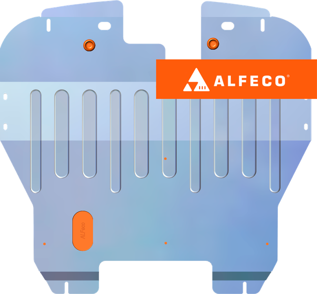 Защита алюминиевая Alfeco (4 мм) для картера и КПП Mitsubishi Carisma 1999-2004. Артикул ALF.14.39AL4