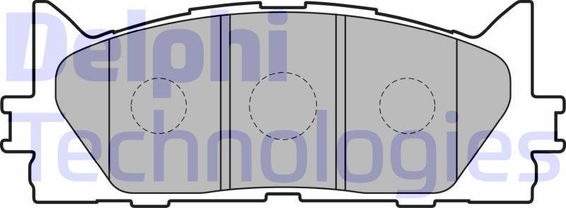 Тормозные колодки Delphi (Low-Metallic). Артикул LP2169