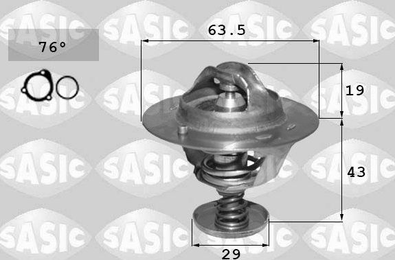 Термостат Sasic для Toyota Land Cruiser 70 1990-2007. Артикул 3306142