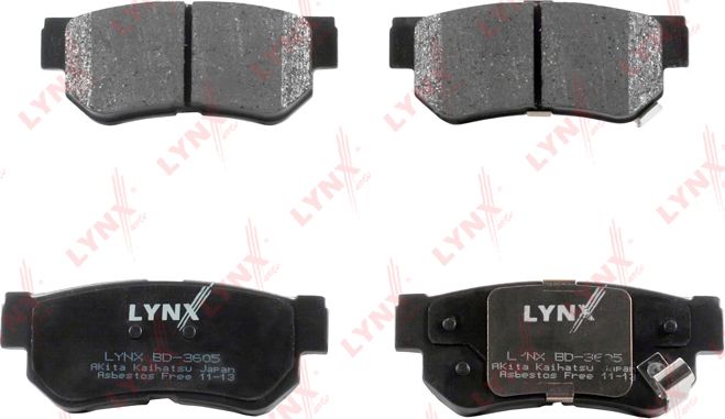 Тормозные колодки LYNXauto. Артикул BD-3605