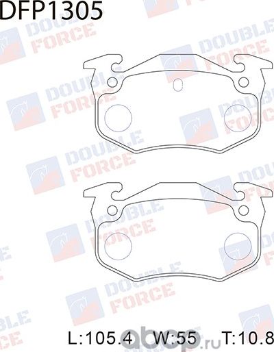 Колодки тормозные дисковые Double Force Double Force. Артикул DFP1305