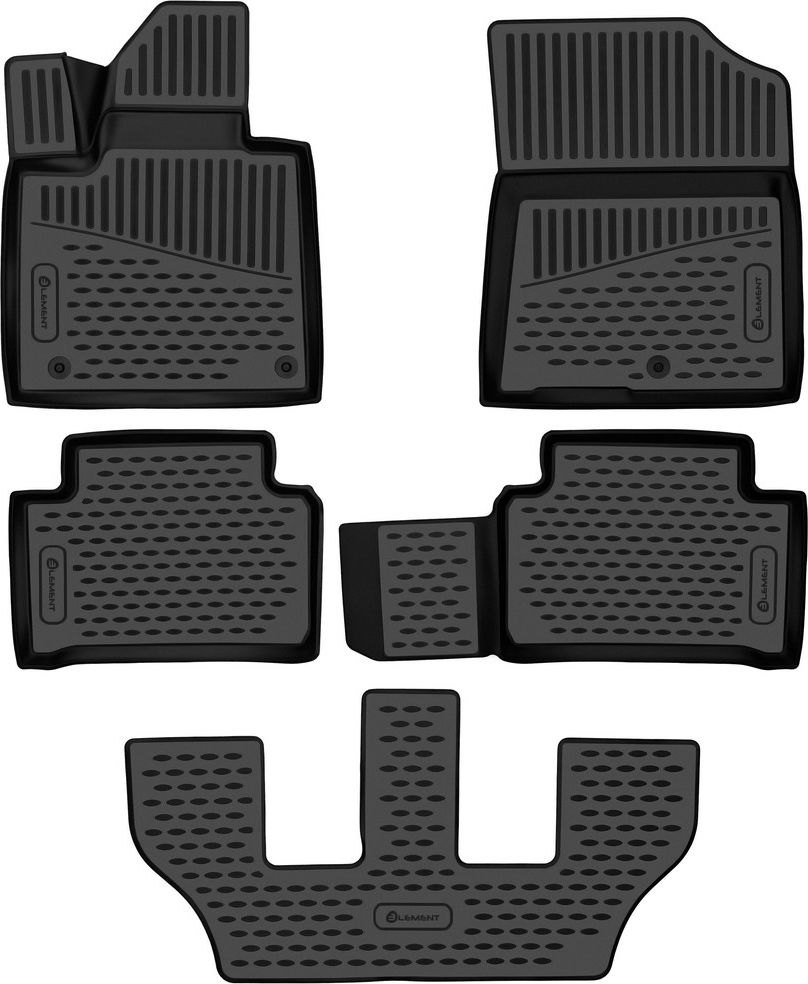 Коврики 3D Element для салона Kia Sorento IV внед. 7 мест 2020-2026. Артикул ELEMENT3DA59061210