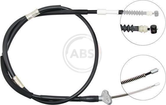 Трос ручника (тросик ручного тормоза) ABS задний правый для Toyota Camry 10 (V10, XV10) 1991-1997. Артикул K12888