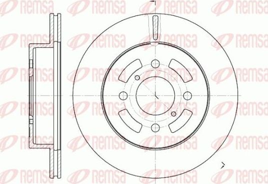 Тормозной диск Remsa передний для Suzuki Ignis II (HR) 2003-2008. Артикул 6642.10