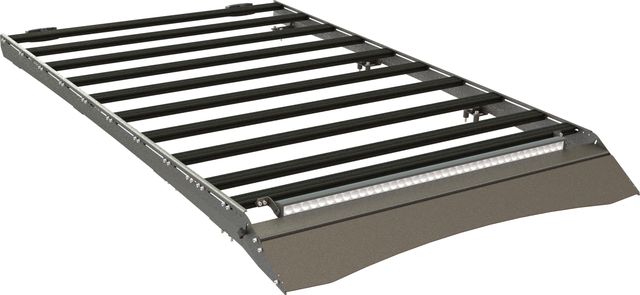 Экспедиционный багажник STC для Toyota Land Cruiser 200 2007-2021 шторка, дальний и задний свет. Артикул STC-TLC200-TR1-L1L2