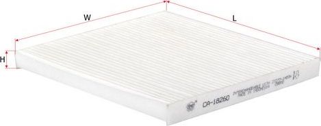 Салонный фильтр Sakura. Артикул CA-18260