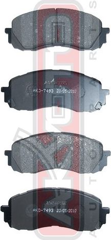 Тормозные колодки Akyoto Packing AKYOTO. Артикул AKD-7493