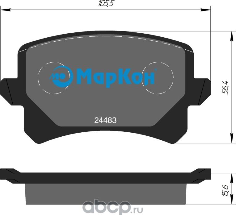 Колодки тормозные дисковые к-т задние HAVAL H6 COUPE (Markon) Markon. Артикул 508100156