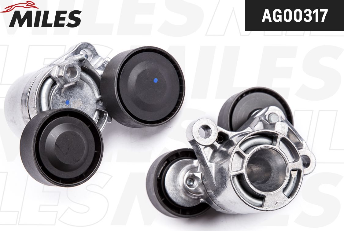 Натяжной ролик (натяжитель) приводного поликлинового ремня Miles. Артикул AG00317