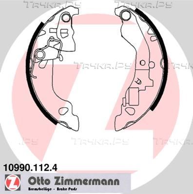 Тормозные колодки Zimmermann задние для Fiat Punto II 1999-2012. Артикул 10990.112.4