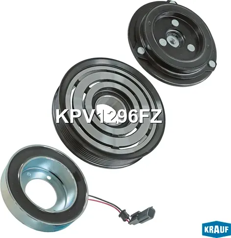 Шкив компрессора кондиционера в сборе (Krauf). Артикул KPV1296FZ