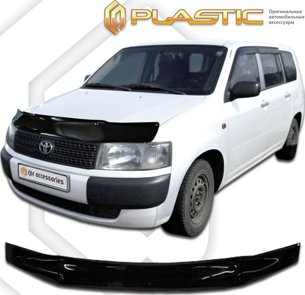Дефлектор СА Пластик для капота (Classic черный) Toyota Probox 2002-2014. Артикул 2010010101596