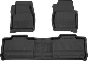 Коврики Rezkon резиновые (стандарт) для салона УАЗ Patriot I 2016-2025. Артикул 1041010300