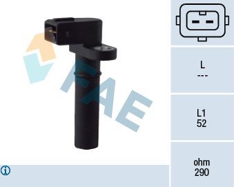 Датчик положения коленвала FAE для Ford Escort IV 1986-1990. Артикул 79143