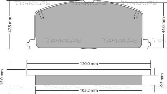 Тормозные колодки Fremax для Toyota Corolla E90 1987-1995. Артикул FBP-0303