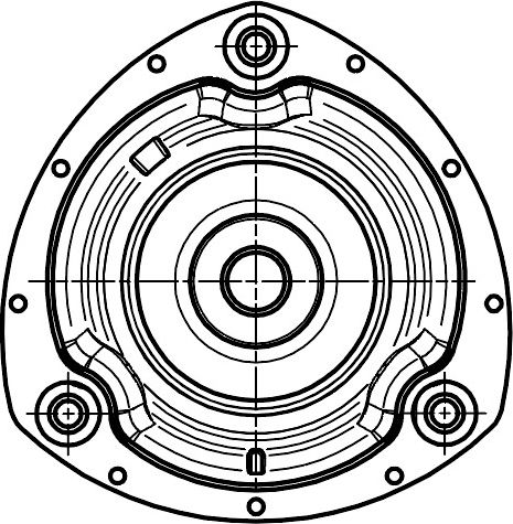 Опора амортизатора для а м VW Tiguan (16-) Skoda Octavia A7 (13-) (перед.) (с по (Trialli). Артикул SA1811