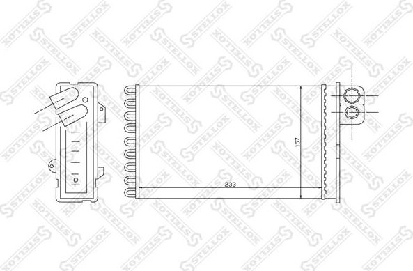 Радиатор отопителя (печки) Stellox. Артикул 10-35092-SX