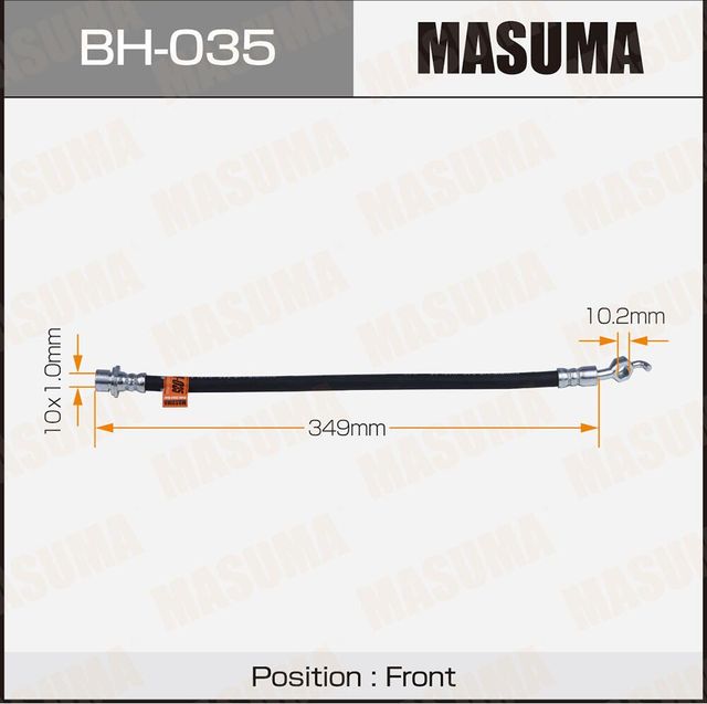 Тормозной шланг Masuma передний правый/левый для Toyota Altezza 1999-2005. Артикул BH-035